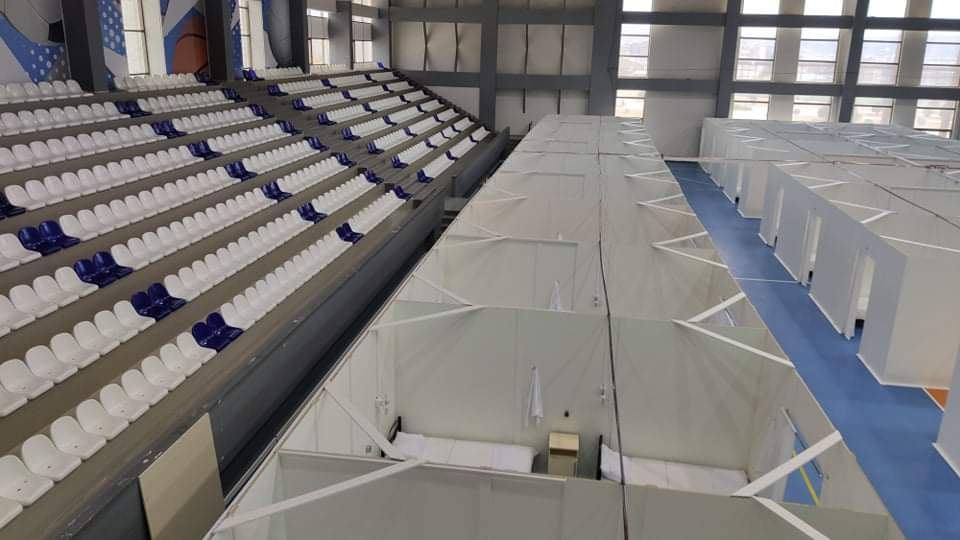 Abşeron Olimpiya İdman Kompleksi müvəqqəti olaraq modul xəstəxanaya çevrildi