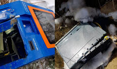 Bakıda daha bir ödəmə terminalını oğurlayan şəxslər tutuldu - Video