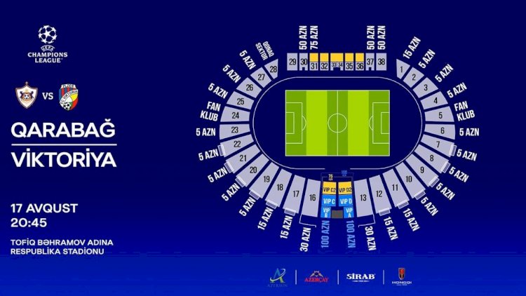 “Qarabağ” - “Viktoriya” oyununa nə qədər bilet satışı davam edir