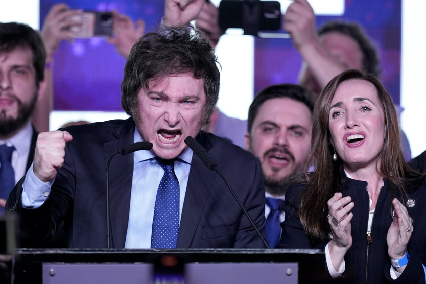 Argentinanın "mini-Trampı" adlandırılan Xavier Miley prezident seçkilərində qalib gəlib