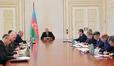 Prezident İlham Əliyevin yanında sosial-iqtisadi sahə ilə bağlı müşavirə keçirilib