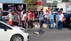 Qoca kişi insanların gözü qarşısında can verdi - Bakıda dəhşətli mənzərə