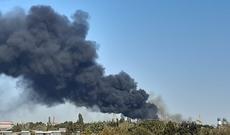 Bakıda güclü yanğın başladı