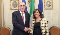 Elmar Məmmədyarov İtaliya Senatının sədri ilə görüşdü