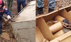 Krasnoyarskda fəlakət bölgəsində qızıl dolu seyf aşkarlanıb - VİDEO