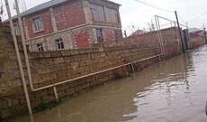 Binəqədi və Xətaidə həyətləri su basıb - 3 nəfər xilas edilib