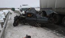 Ana və övladının öldüyü dəhşətli qəzanın görüntüsü yayıldı + Video