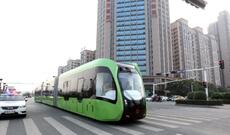 Dünyada ilk relssiz tramvay xətti Çində istifadəyə verilib
