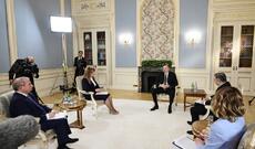 Prezident İlham Əliyev yerli jurnalistlərə ilin yekunları ilə bağlı geniş müsahibə verib