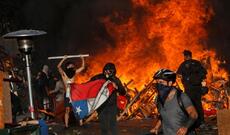 Çilinin paytaxtında nümayişçilərlə polis arasında şiddətli toqquşma baş verib