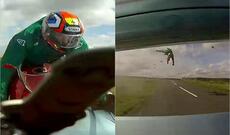 Bayker avtoqəzadan sonra havada beş metr uçdu + Video