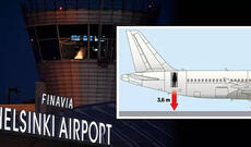 Finlandiyada ekipaj üzvlərindən biri “Airbus A320” təyyarəsindən yıxılıb