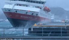 Qasırğa kruiz gəmisində həyəcanlı anlar yaşatdı + VİDEO