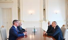 Prezident İlham Əliyev Peter Şpuleri qəbul edib