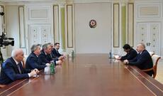Prezident İlham Əliyev Rusiya Dövlət Dumasının nümayəndə heyətini qəbul edib