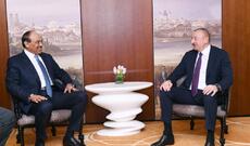 Prezident İlham Əliyev Münxendə Küveyt Dövlətinin Baş Naziri ilə görüşüb