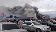 Sədərək Ticarət Mərkəzində yanğın başlayıb