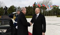 Türkiyə Prezidenti Rəcəb Tayyib Ərdoğanın rəsmi qarşılanma mərasimi olub