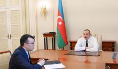 Prezident İlham Əliyev Əmək və Əhalinin Sosial Müdafiəsi naziri Sahil Babayevi qəbul edib