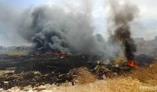 Taxıl zəmisində baş verən yanğın  Qızılağac milli parkının ərazisinə keçib