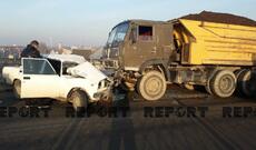 Kürdəmirdə dəhşətli qəza baş verib