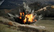 Suqovuşanda buldozerin minaya düşməsi nəticəsində sürücü xəsarət alıb