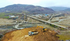 Ağsuçay üzərində asma körpü inşa edilir