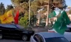 Bakıda dini bayraqlarla bəzədilmiş toy karvanına  polis müdaxilə etdi: Saxlanılanlar var - Video