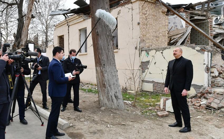 Azərbaycan Respublikasının Prezidenti İlham Əliyev Azərbaycan Dövlət İnformasiya Agentliyinə müsahibə verib