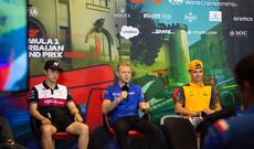 F1 pilotlarının Bakıda mətbuat konfransı keçirilib