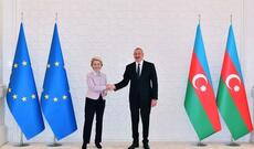 Əliyev və Leyen mətbuata bəyanatlarla çıxış etdi - Video