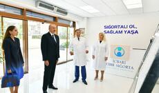 Prezident və birinci xanım doğum evində yaradılan şəraitlə tanış oldular