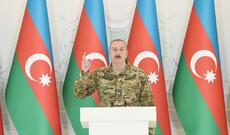 Prezident İlham Əliyev Zəfər Günü münasibətilə Şuşada təşkil olunan tədbirdə iştirak edib