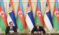 Azərbaycan və Serbiya prezidentləri mətbuata bəyanatlarla çıxış ediblər