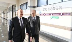 Prezident İlham Əliyev Bakı Metropoliteninin “Xocəsən” stansiyasının və elektrik deposunun açılışında iştirak edib