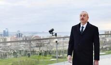 Prezident İlham Əliyev Bakıda Mərkəzi Parkın ikinci hissəsinin açılışında iştirak edib