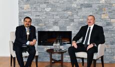 Prezident İlham Əliyev Davosda "Adani Group" şirkətinin təsisçisi və sədri ilə görüşüb