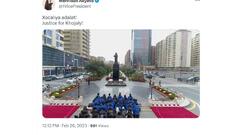 Birinci vitse-prezident Mehriban Əliyeva sosial şəbəkələrdəki səhifələrində Xocalı soyqırımı ilə bağlı video paylaşıb