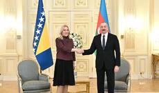Prezident İlham Əliyev Bosniya və Herseqovinanın Rəyasət Heyətinin Sədri ilə görüşüb