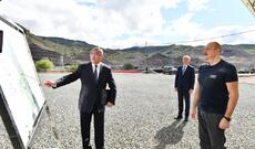 Azərbaycan Prezidenti İlham Əliyev Laçın və Qubadlı rayonlarına səfər edib