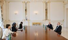 Prezident İlham Əliyev Beynəlxalq Mülki Müdafiə Təşkilatının Baş katibini qəbul edib