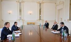 Azərbaycan Prezidenti İlham Əliyev Rusiya Prezidentinin köməkçisini qəbul edib