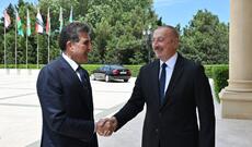 Azərbaycan Prezidenti İlham Əliyevin İraq Kürdüstan Regionunun başçısı Neçirvan Bərzani ilə görüşü olub