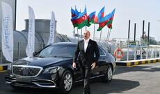 Prezident İlham Əliyev “Şimal” Elektrik Stansiyasının yeni estakadasının və su nasos stansiyalarının açılışında iştirak edib