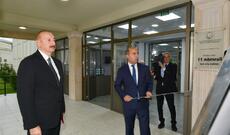 Prezident İlham Əliyev Xırdalan şəhər 11 nömrəli tam orta məktəbin yeni binasının açılışında iştirak edib