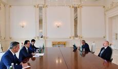 Azərbaycan Prezidenti İlham Əliyev Özbəkistanın investisiya, sənaye və ticarət nazirini qəbul edib