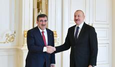 Prezident İlham Əliyev Türkiyənin vitse-prezidenti Cevdet Yılmaz ilə görüşüb