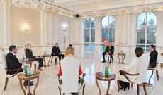 Azərbaycan Prezidenti İlham Əliyev yerli televiziya kanallarına müsahibə verib