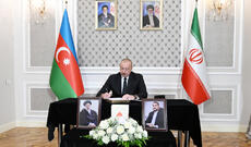 Prezident İlham Əliyev İranın ölkəmizdəki səfirliyində olub, İran Prezidentinin və digər şəxslərin helikopter qəzasında həlak olmaları ilə əlaqədar başsağlığı verib