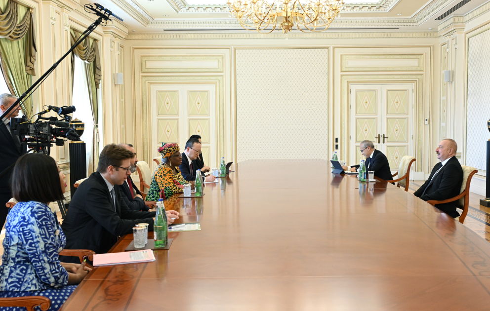 Prezident İlham Əliyev Ümumdünya Ticarət Təşkilatının baş direktorunu qəbul edib